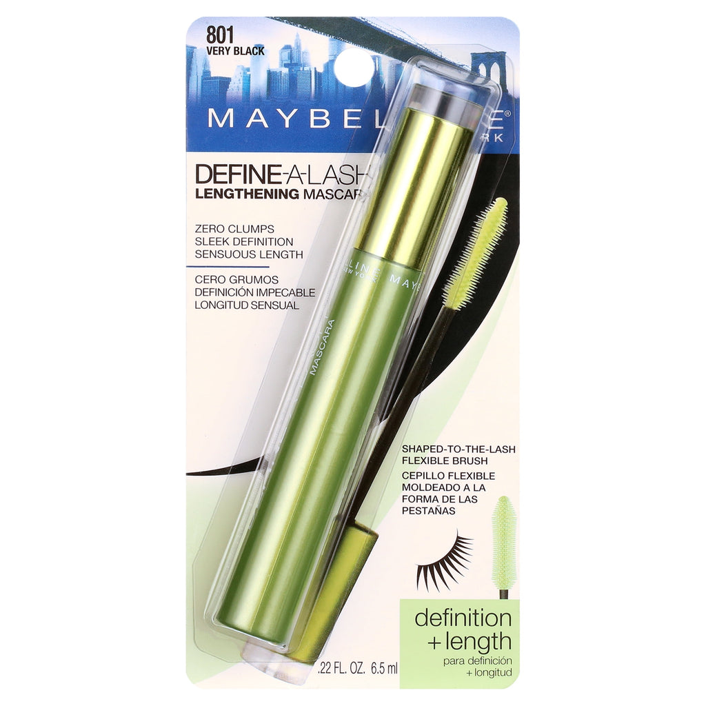 Maybelline Define-A-Lash Lengthening Washable Mascara, Very Black