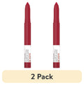 (2 pack) Maybelline Super Stay Ink Crayon Lipstick, Matte Longwear Lipstick, Check Yourself, 0.04 oz.