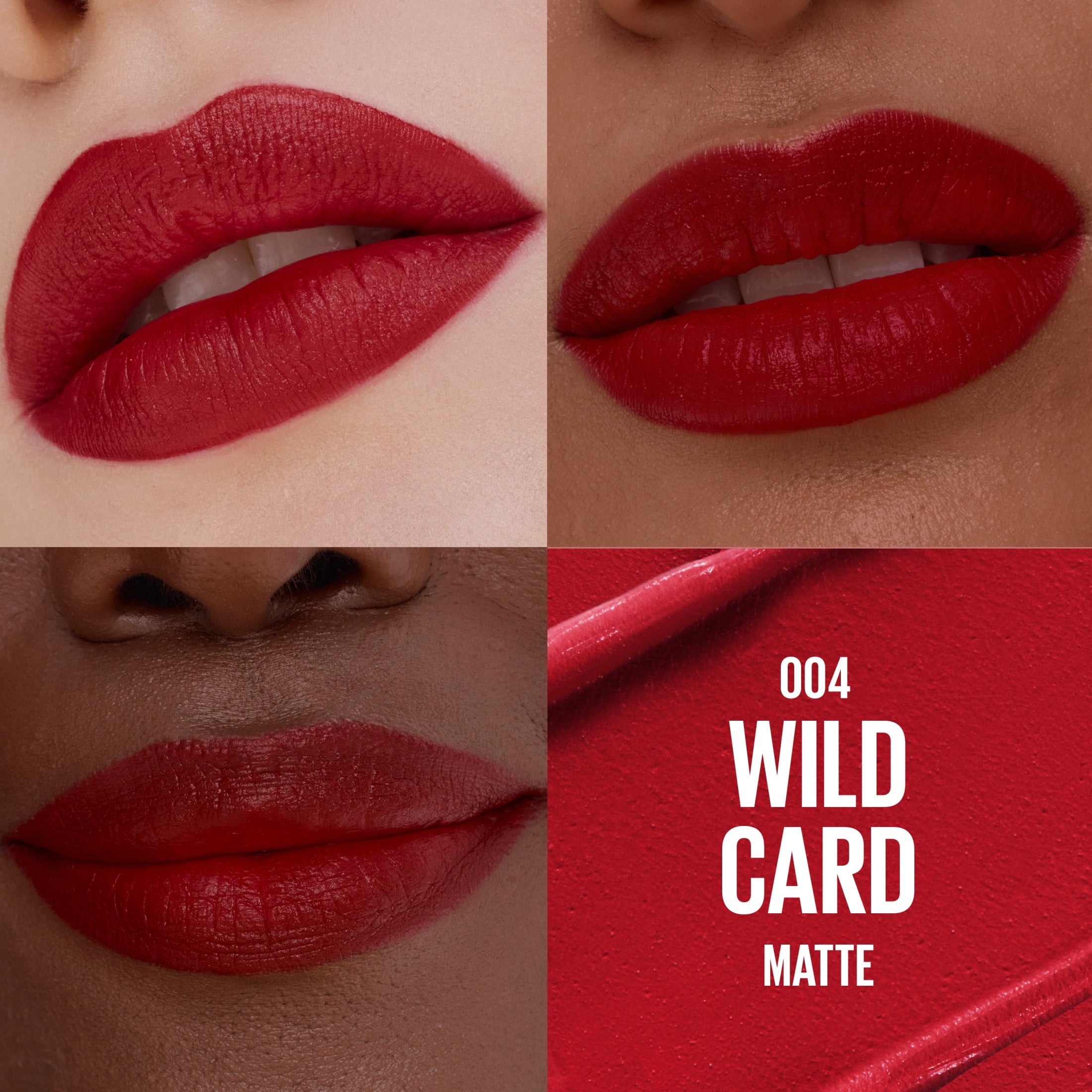 Maybelline Serum Lipstick, Matte Finish, Oil-Blend and Hyaluronic Acid, 004 Wild Card, 0.12 oz