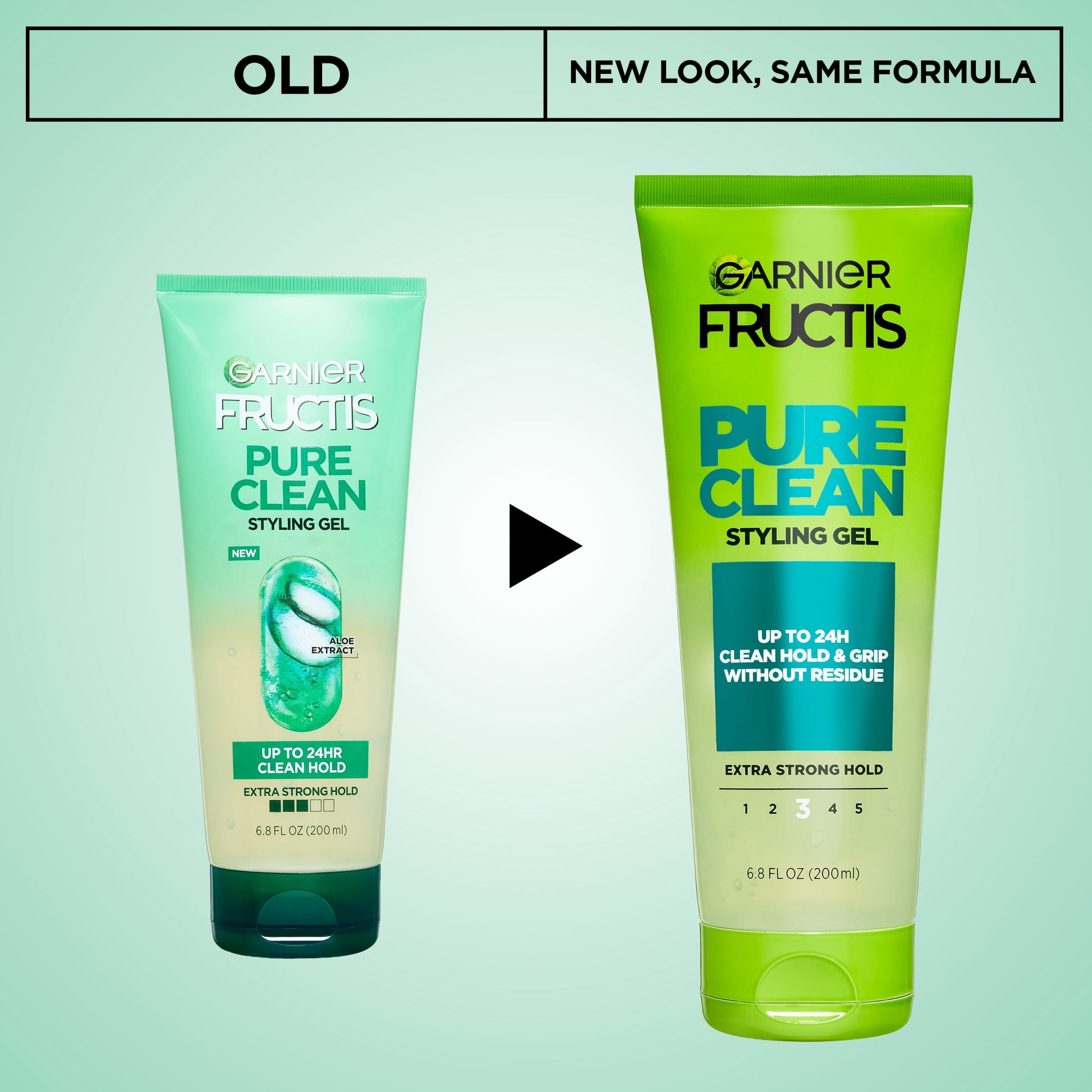 Garnier Fructis Style Pure Clean Styling Hair Gel, 6.8 fl. oz.