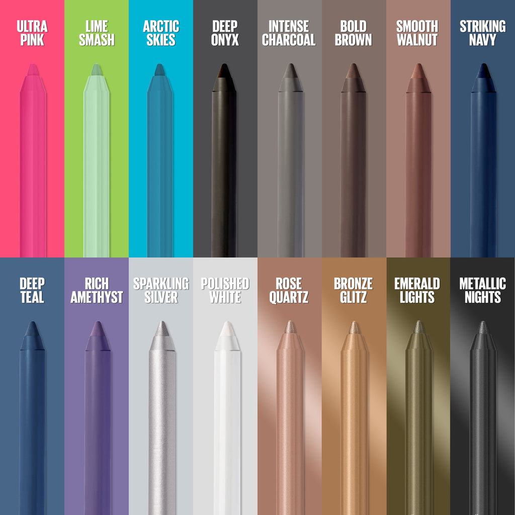 Maybelline Tattoo Studio Sharpenable Gel Pencil, Waterproof Eyeliner, Arctic Skies, 0.04 oz