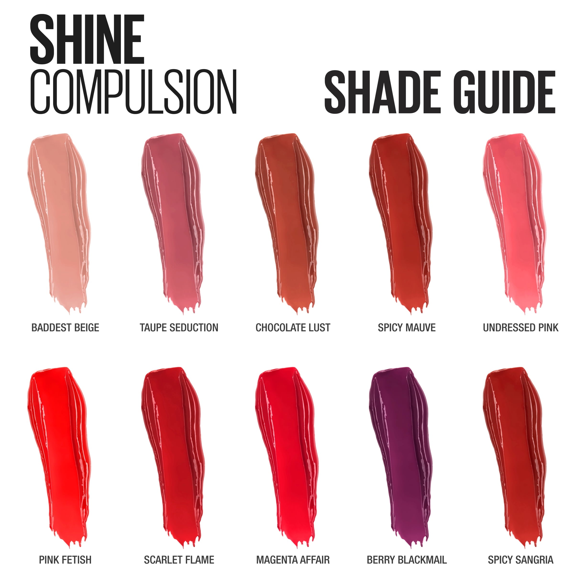 Maybelline Color Sensational Shine Compulsion Lipstick Makeup, Pink Fetish, 0.1 oz.