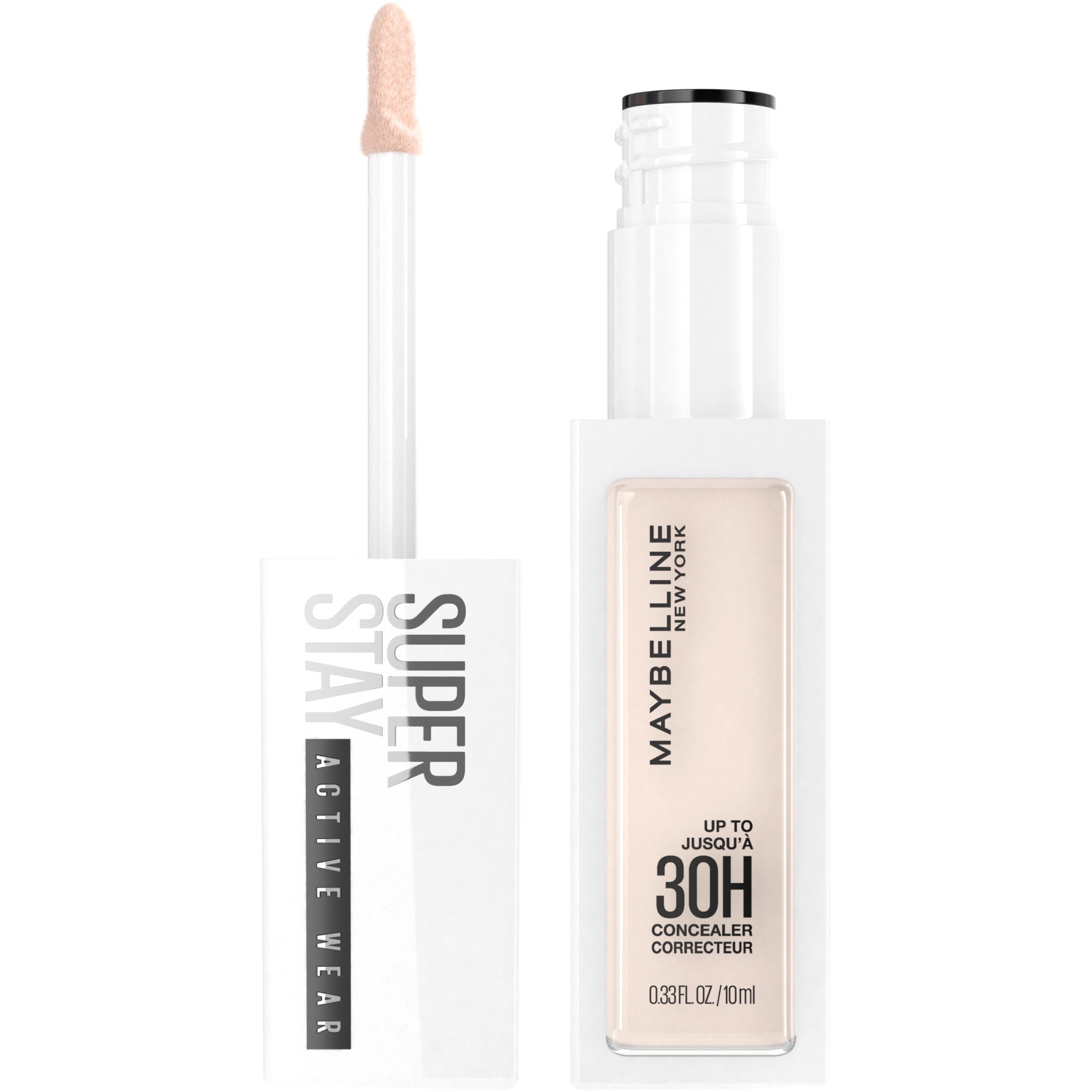 Maybelline Super Stay Longwear Liquid Concealer, Full Coverage, 01, 0.33 fl oz