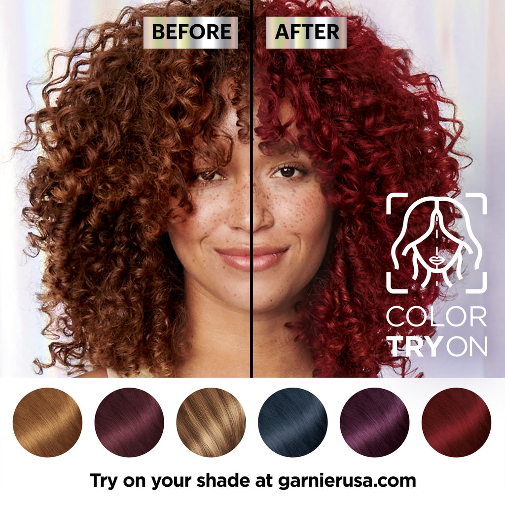 Garnier Nutrisse Ultra Color Bold Permanent Hair Color Kit, RC1 Med Copper Red