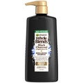 Garnier Whole Blends Rebalancing Cleansing Shampoo with Black Charcoal, All Hair Types, 26.6 fl oz