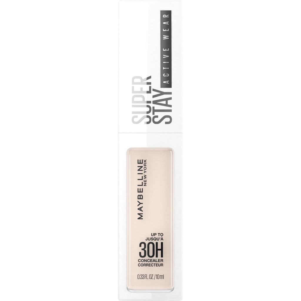 Maybelline Super Stay Longwear Liquid Concealer, Full Coverage, 01, 0.33 fl oz