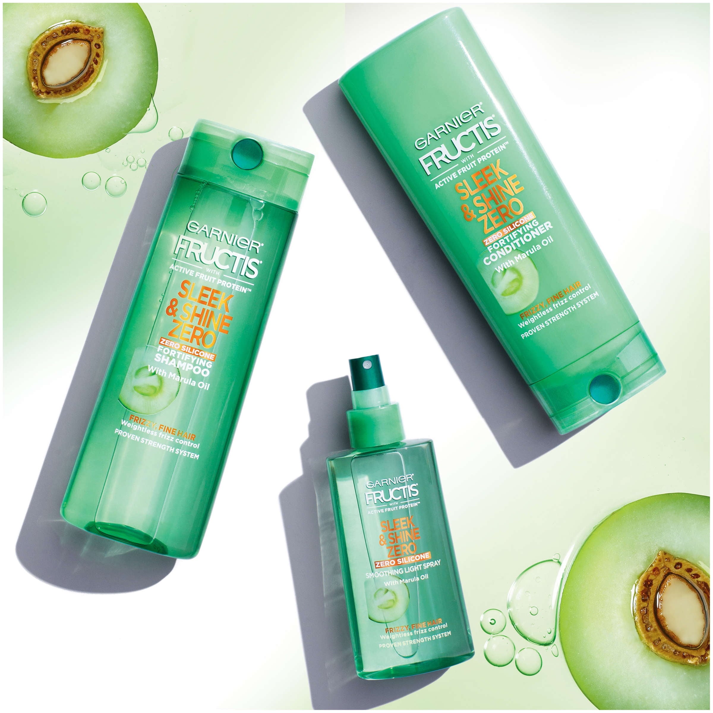 Garnier Fructis Sleek & Shine Zero Shampoo 12.5 FL OZ