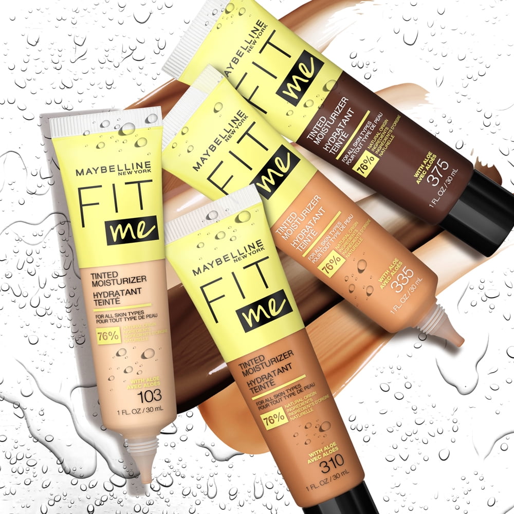 Maybelline Fit Me Tinted Moisturizer, Natural Coverage, Face Makeup, 322, 1 oz.