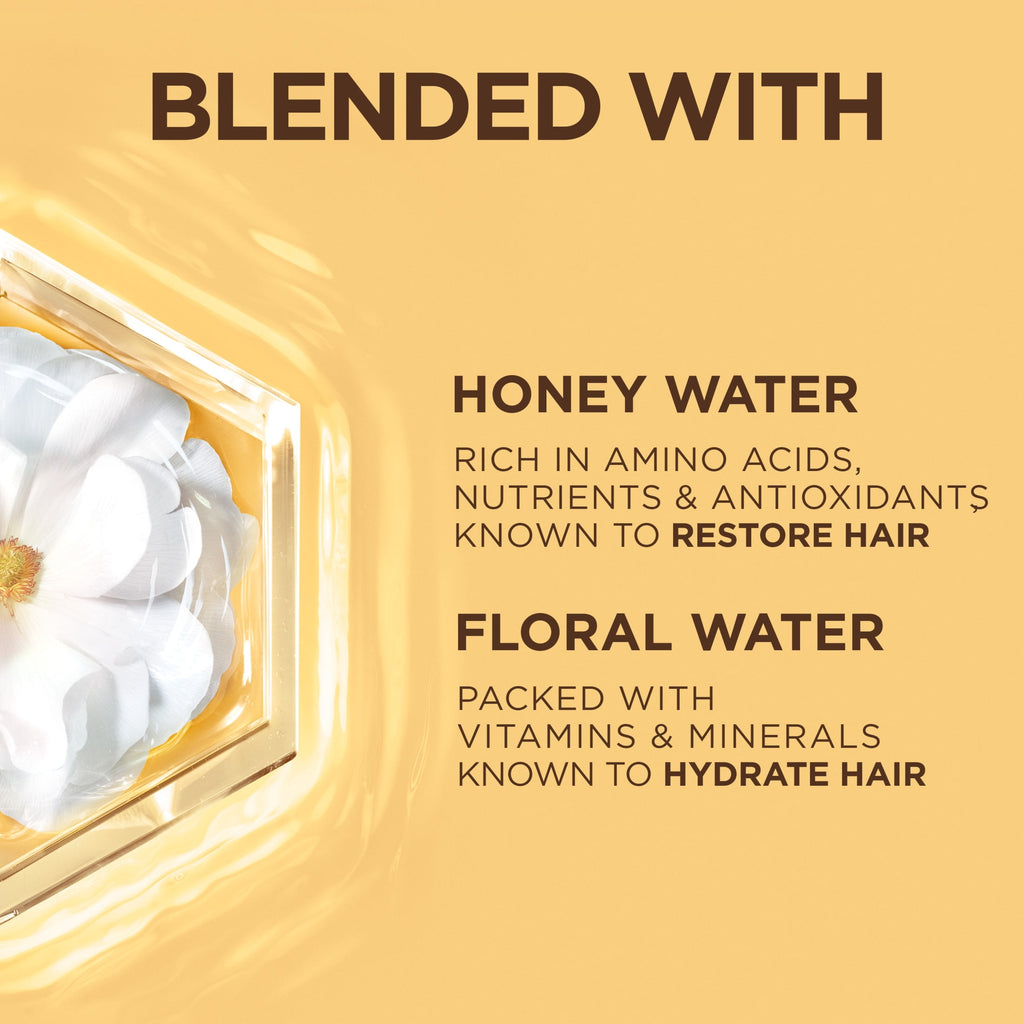 Garnier Whole Blends Honey Water Hair Styling Cream with Moisture Lock for Dry Hair, 5.1 fl oz