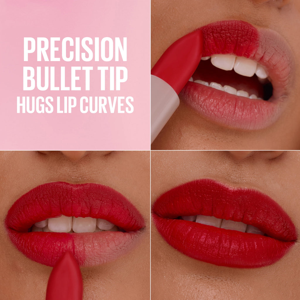 Maybelline Serum Lipstick, Matte Finish, Oil-Blend and Hyaluronic Acid, 002 Maybe It's..., 0.12 oz