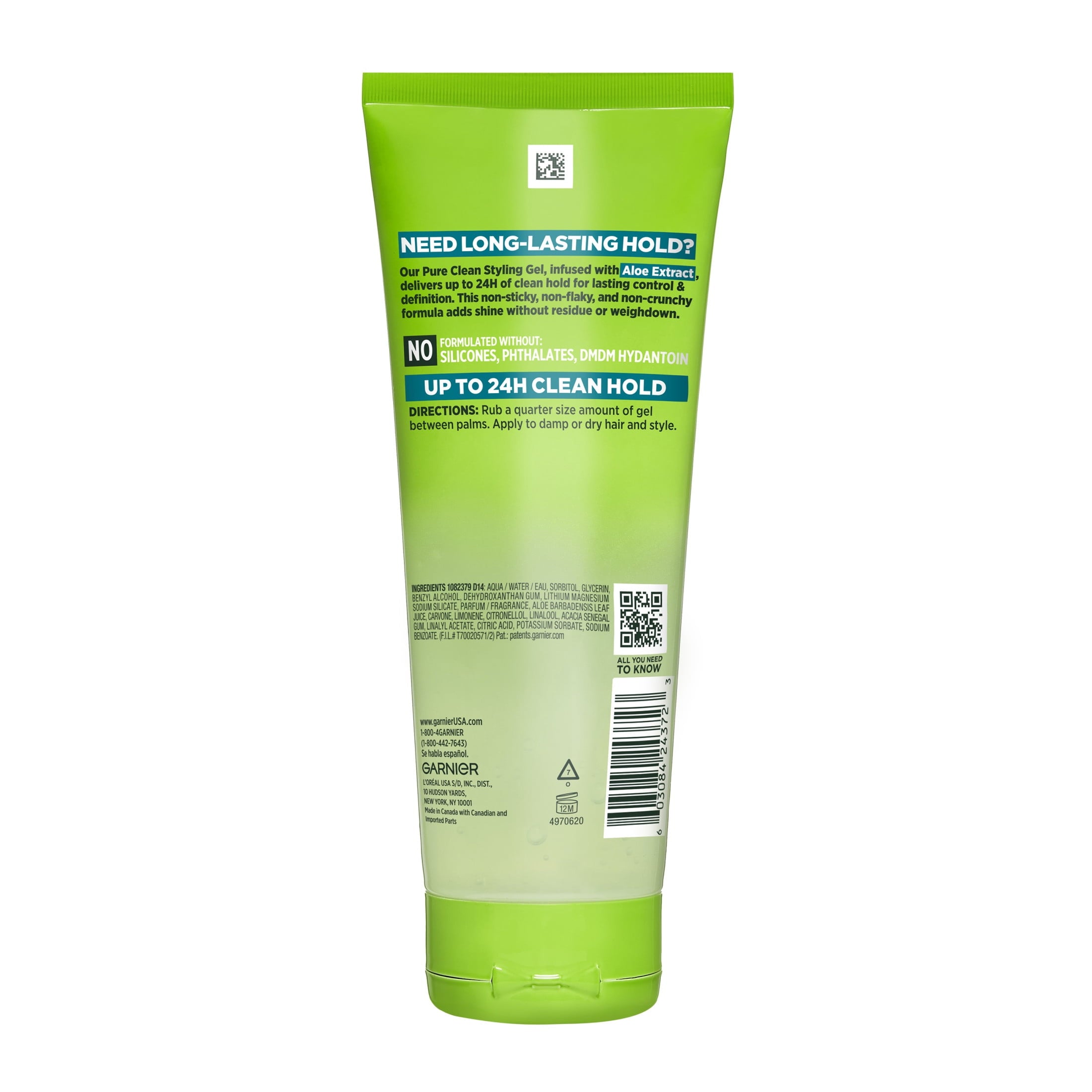 (6 pack) Garnier Fructis Style Pure Clean Styling Hair Gel, 6.8 fl. oz.