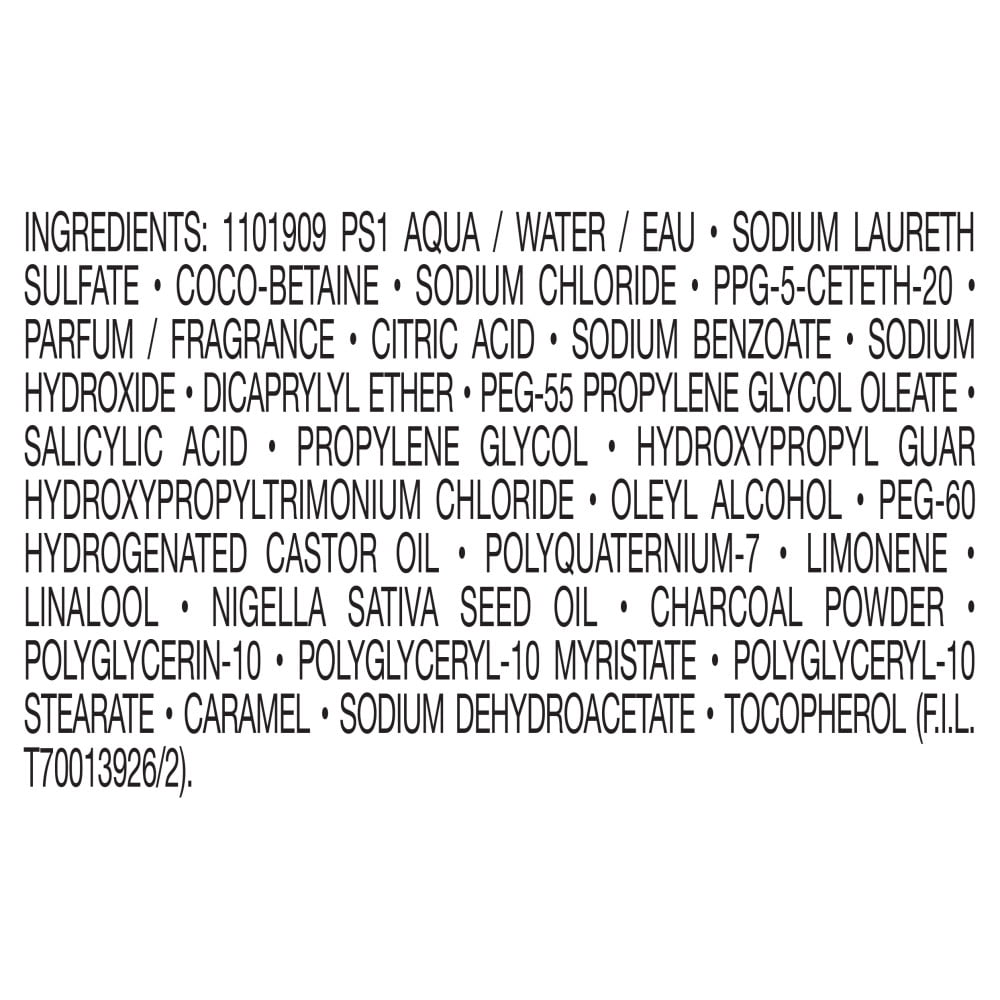 Garnier Whole Blends Rebalancing Cleansing Shampoo with Black Charcoal, All Hair Types, 26.6 fl oz